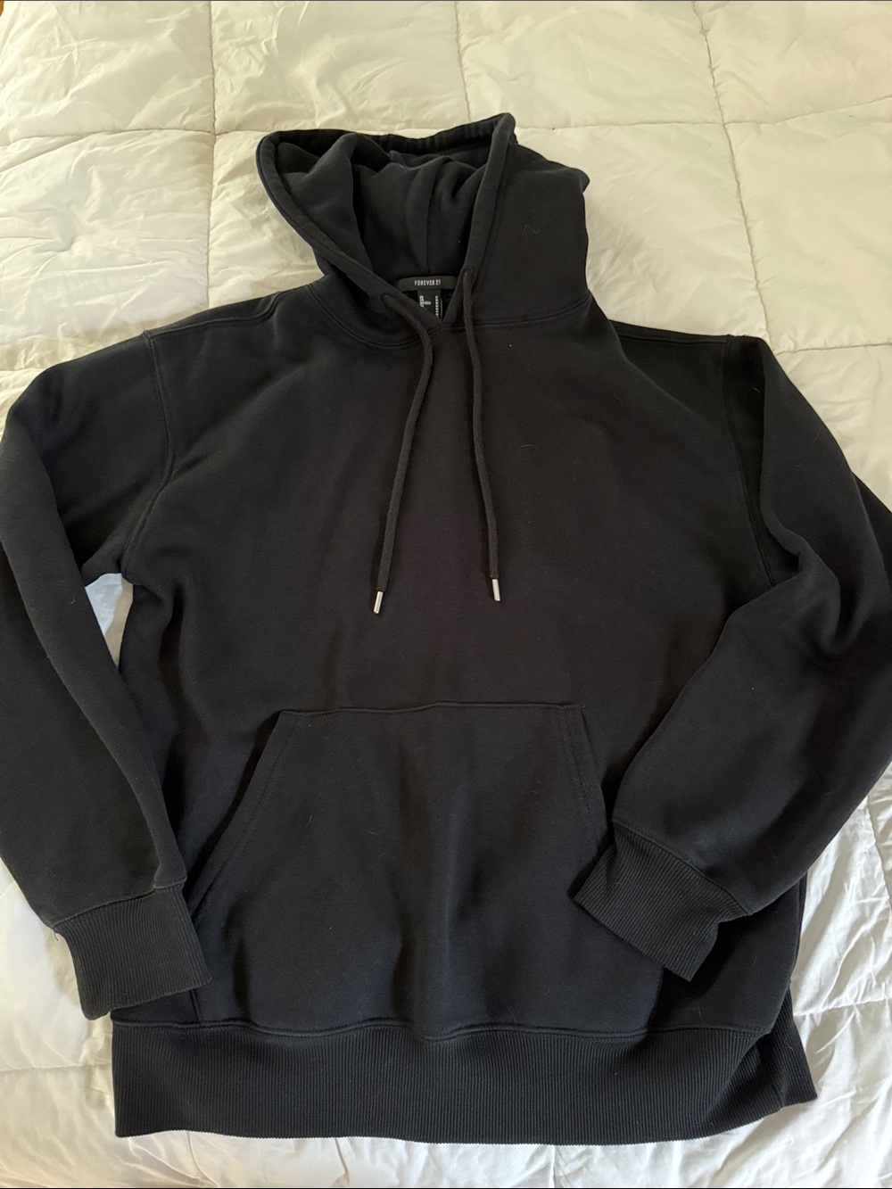 Forever 21 plain black hoodie